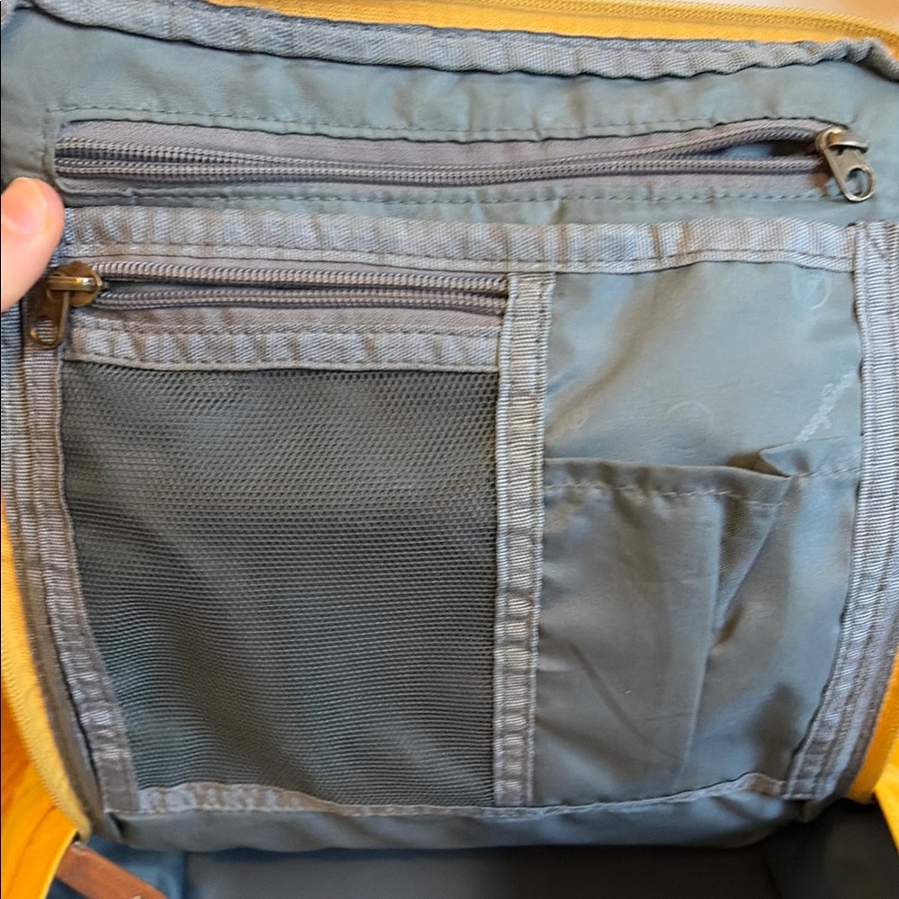 Doughnut Mustard Yellow Canvas Backpack - Picture 6 of 8